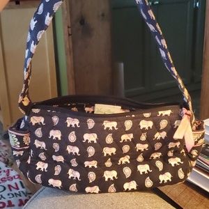 Vera Bradley Pink Elephant Print Purse